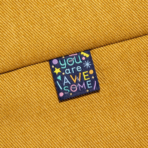 You Are Awesome by KATM X Brook Gossen | 6 Sew-in Labels