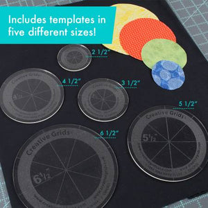 Creative Grids Quilt Ruler Circles (5 sizes)