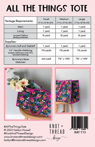 All the Things Tote (PDF Pattern)